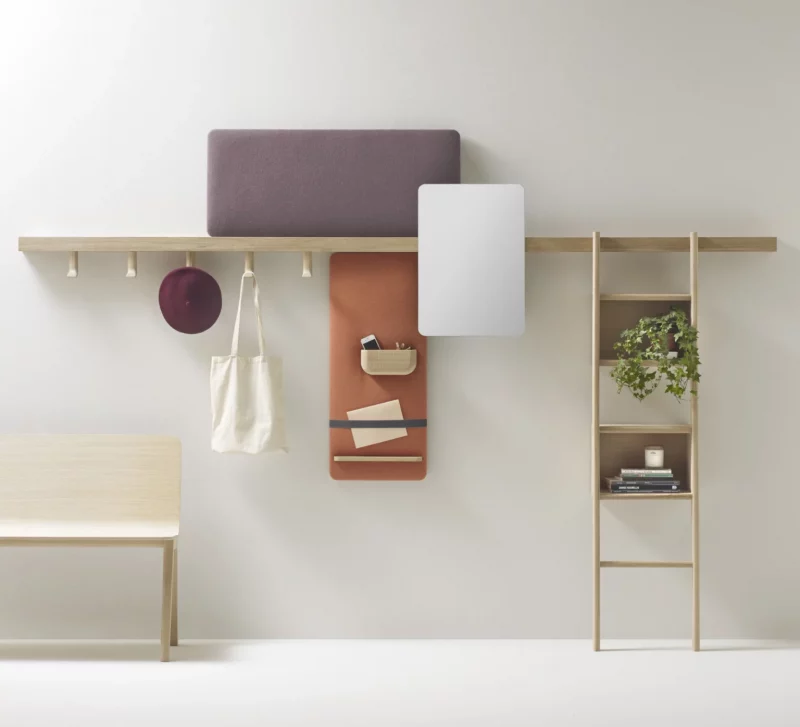 meuble minimaliste slow design pour décorer une entrée