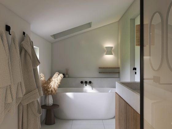salle de bains minimaliste claire