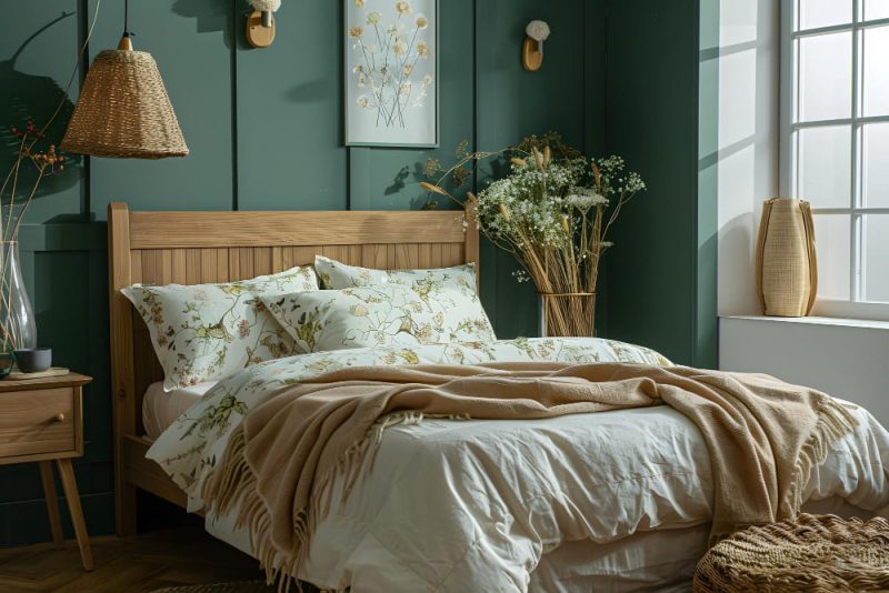 Une chambre vert amande est ce qu'il vous faut