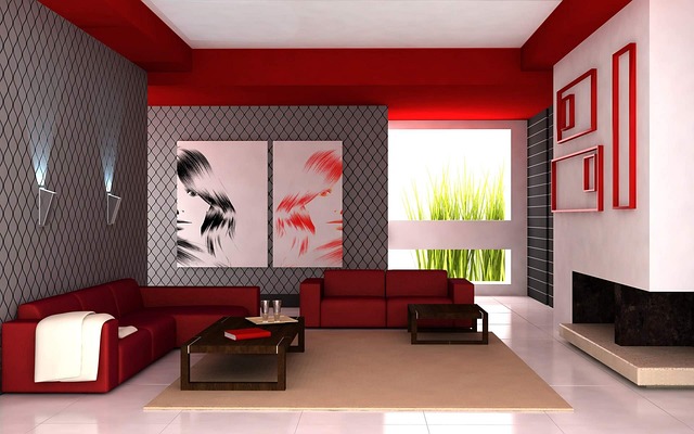 Un salon moderne avec des meubles et des décorations élégants.