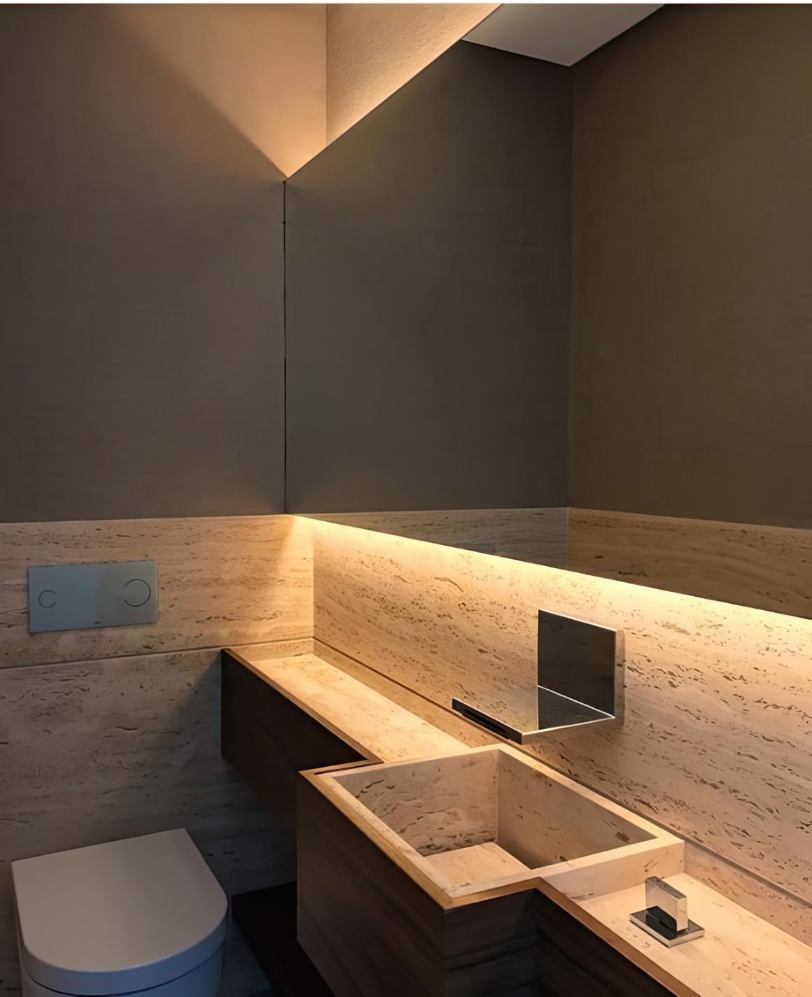 deco toilettes chic en pierre ultra resistant, aspect authentique