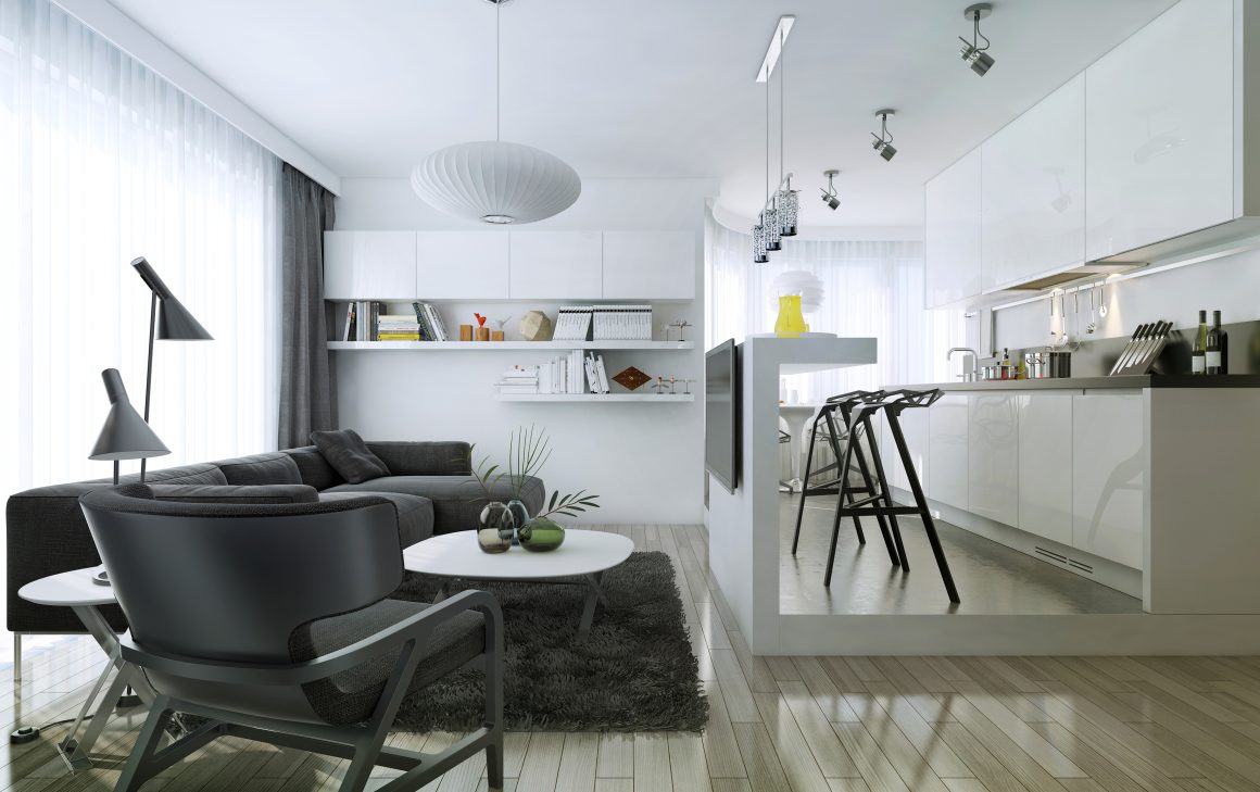 Aménagement cuisine ouverte sur salon 25m2 : nos astuces