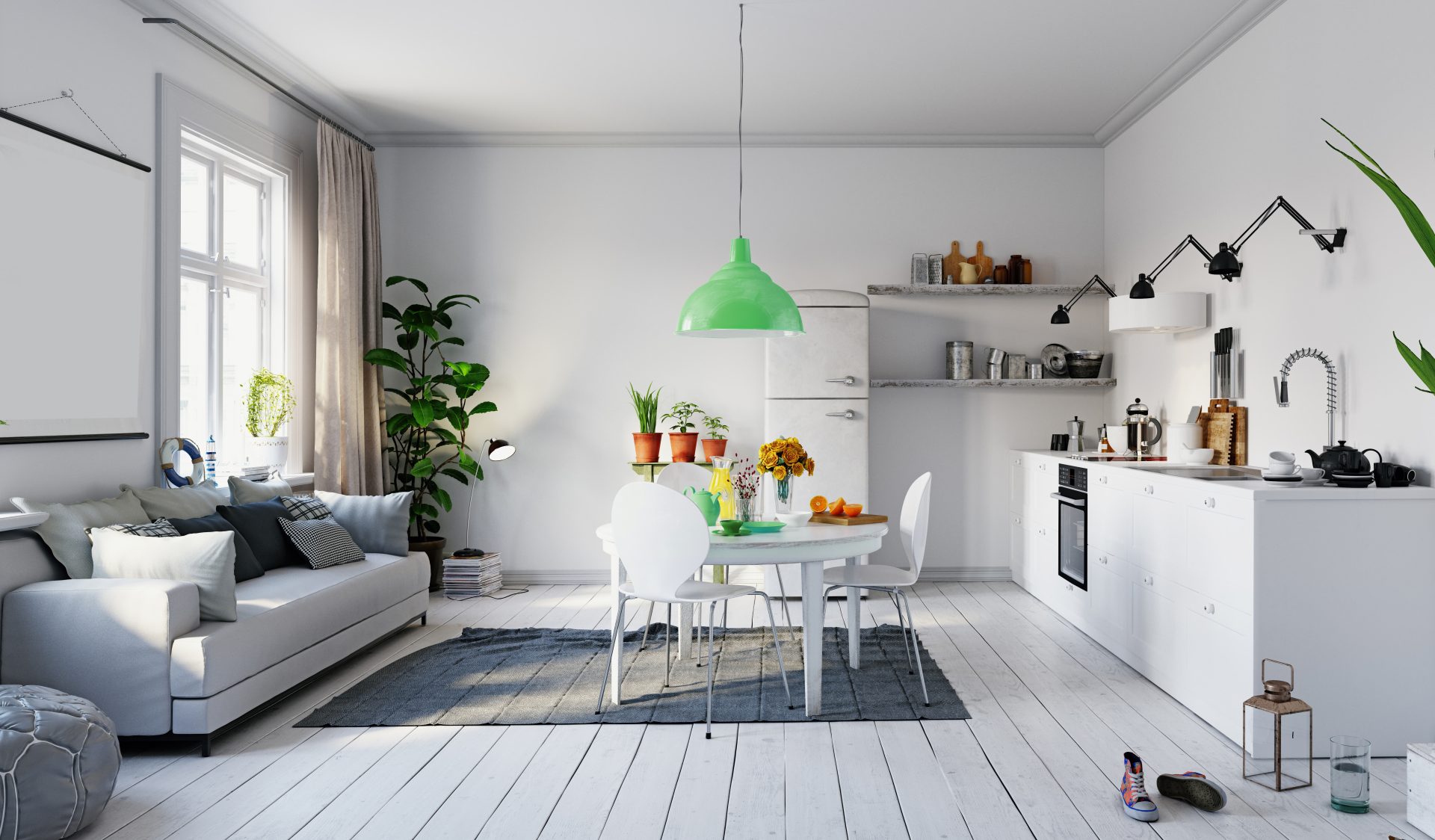 Aménagement cuisine ouverte sur salon 25m2 : nos astuces