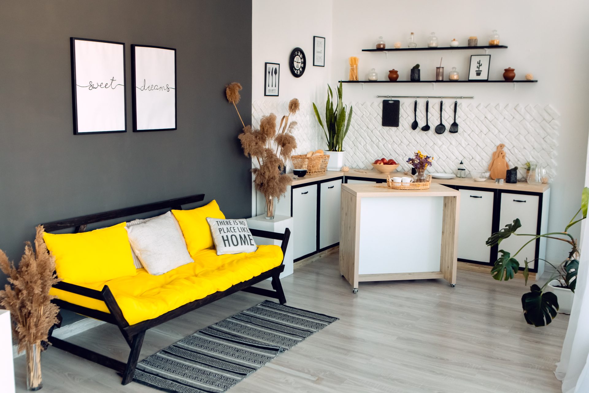 Aménagement cuisine ouverte sur salon 25m2 : nos astuces