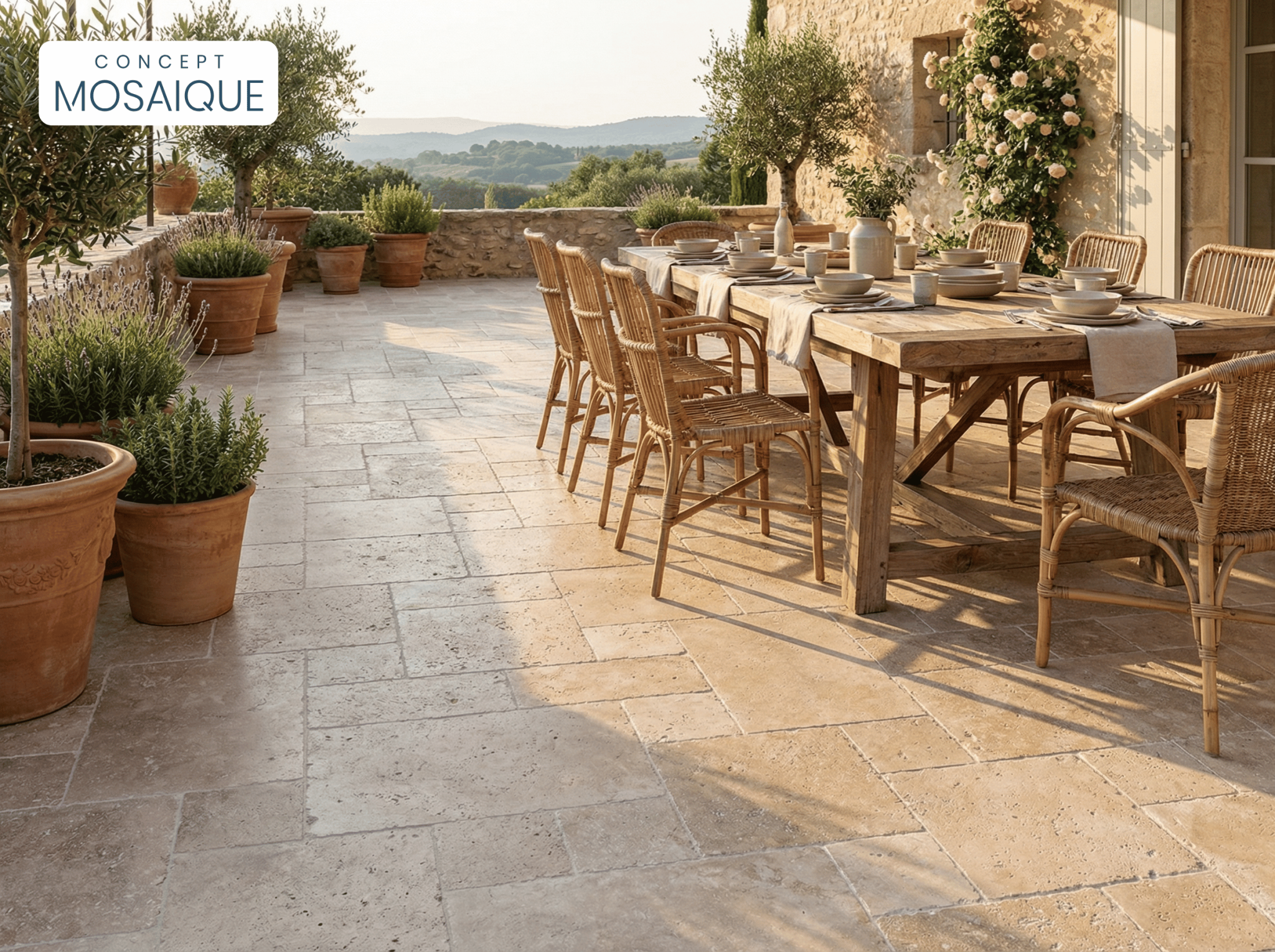 Terrasse en travertin choix, formats et idées d'aménagement — free download