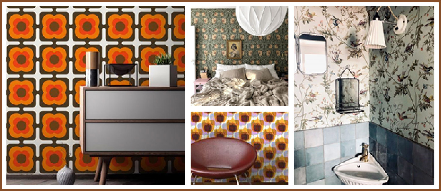 interieurs-deco-vintage-avec-papier-peint